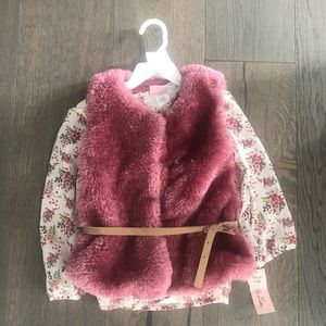 Girls vest & dress shirt nwt